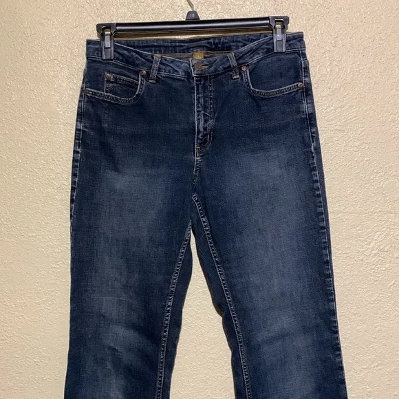 Caslon Jeans 10 Blue Stretch Straight Mid Rise 5-Pockets Cotton Spandex - Picture 4 of 16